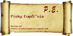 Pisky Eugénia névjegykártya